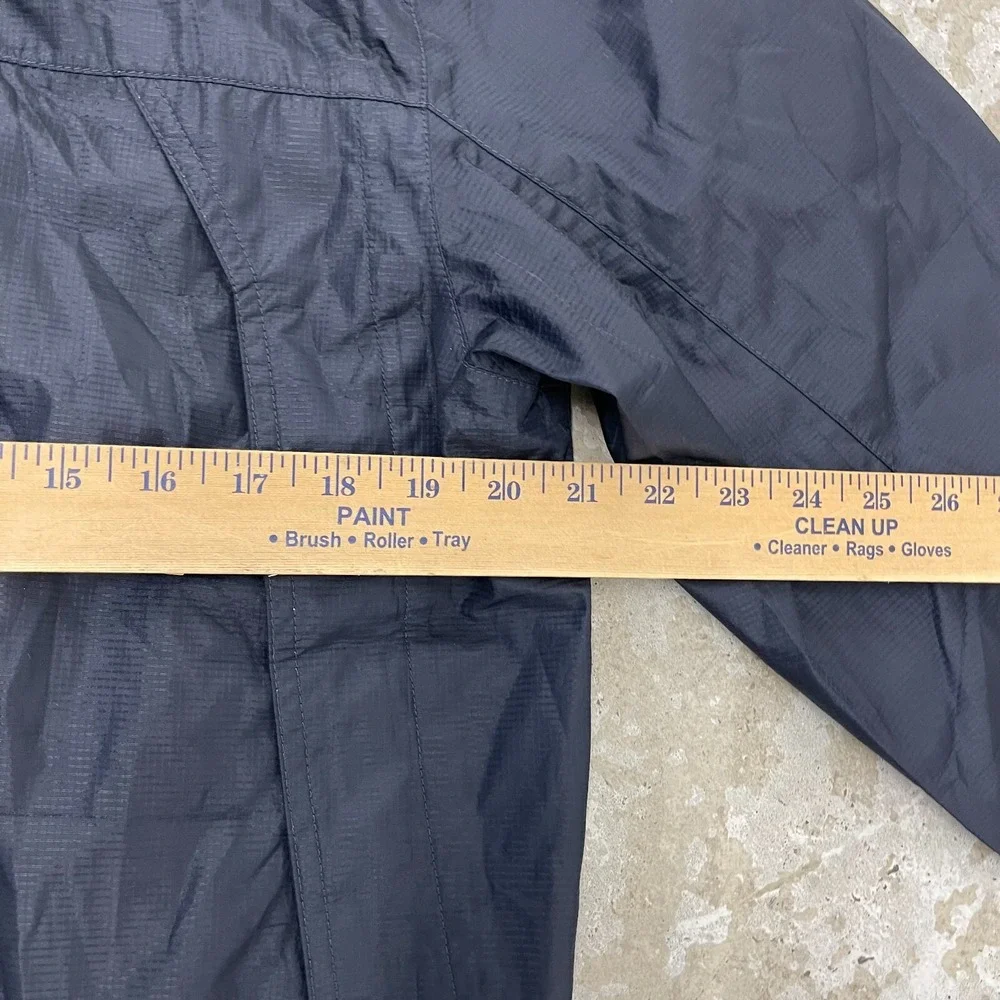 Tesla‎ Jacket Mens Medium Blue Waterproof Hooded Lightweight Logo Zip Snap